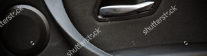 close up of car door interior