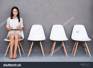 Women Sitting in Office Chair